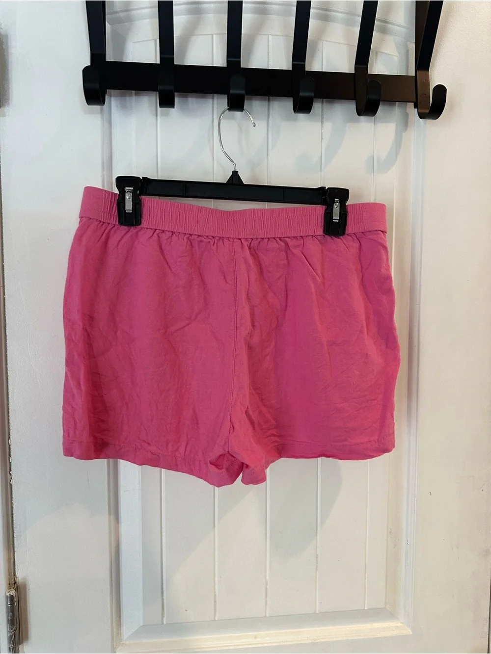 J. Crew Hot Pink linen blend DrawstringShorts